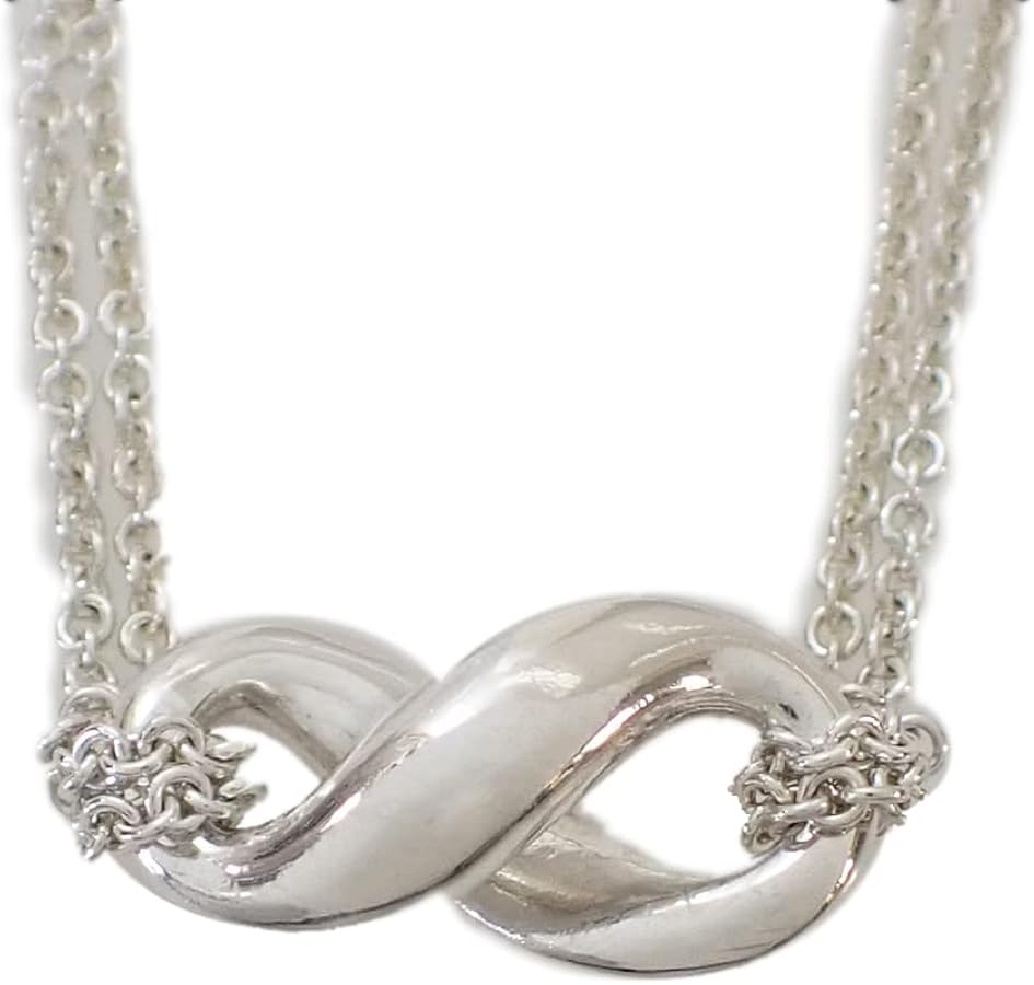 美品　インフィニティ　Tiffany　ネックレス　2重チェーン TIFFANY&Co.】ティファニー インフィニティ ダブルチェーン